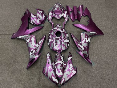 Light Purple White Grey Camouflage 2004-2006 Yamaha YZF 1000 R1 Motorcycle Fairings