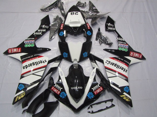 Glossy Black White Red Blue Volvo Sterilgarda Fimer 2007-2008 Yamaha YZF 1000 R1 Motorcycle Fairings