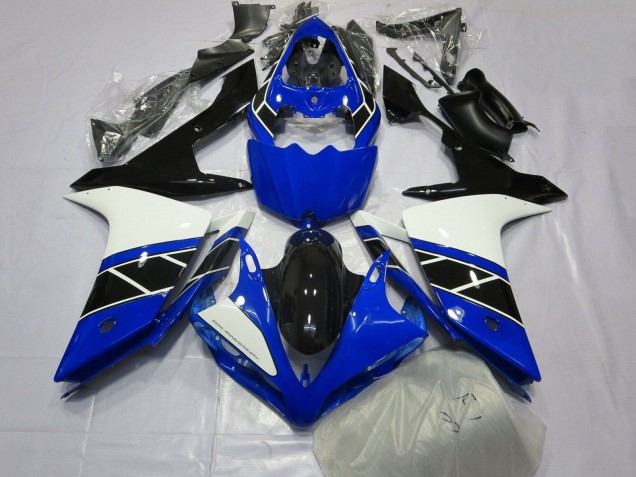 Blue White Black 2007-2008 Yamaha YZF 1000 R1 Bike Fairings