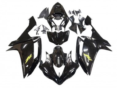 Glossy Black Gold Decal 2007-2008 Yamaha YZF 1000 R1 Motorcycle Fairings