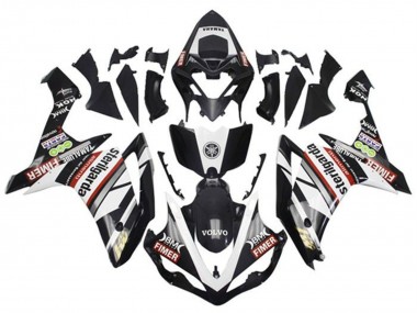 White Red Black Volvo Fimer Yamalube Sterilgarda 2007-2008 Yamaha YZF 1000 R1 Motorcycle Fairings