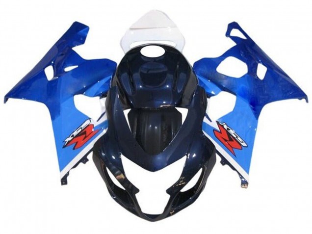 White Blue Red 2004-2005 Suzuki GSXR 600 / GSXR 750 Motorcycle Fairings