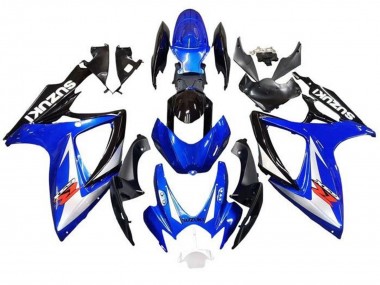 Blue White Black Red 2006-2007 Suzuki GSXR 600 / GSXR 750 Motorcycle Fairings