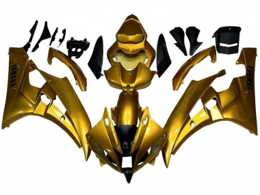 Gold 2006-2007 Yamaha YZF R6 Motorcycle Fairings
