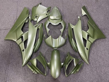 Olive Green 2006-2007 Yamaha YZF R6 Motorcycle Fairings