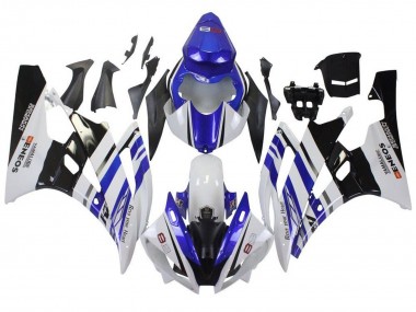White Blue Black ENEOS Yamalube 2006-2007 Yamaha YZF R6 Motorcycle Fairings