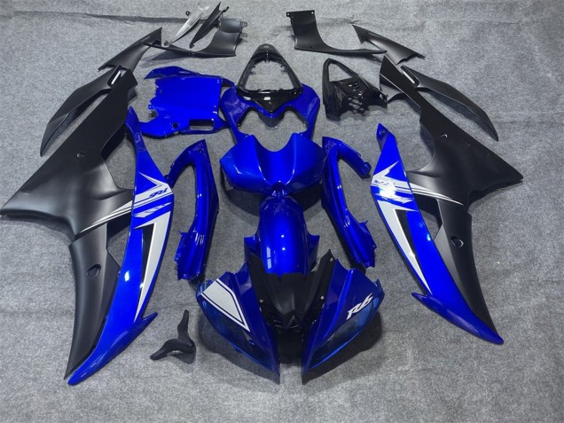 Blue White Matte Black 2008-2016 Yamaha YZF R6 Motorcycle Fairings
