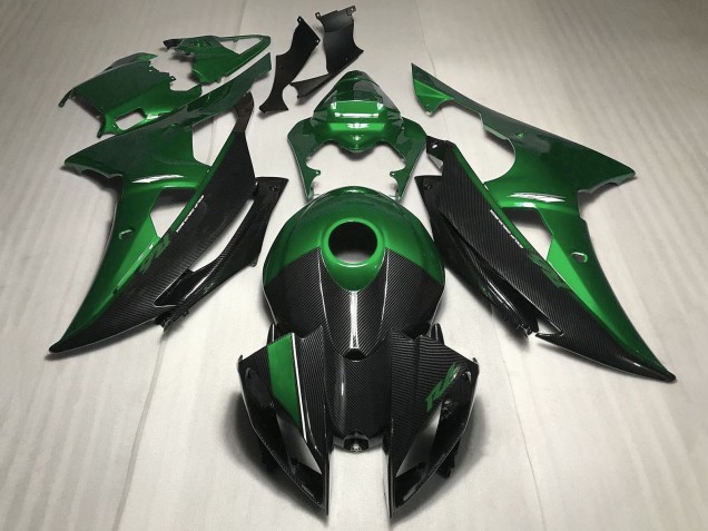 Green Carbon Fiber Style 2008-2016 Yamaha YZF R6 Motorcycle Fairing