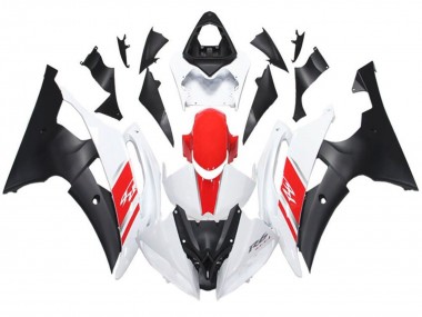 White Red Matte Black 2008-2016 Yamaha YZF R6 Motorcycle Fairing