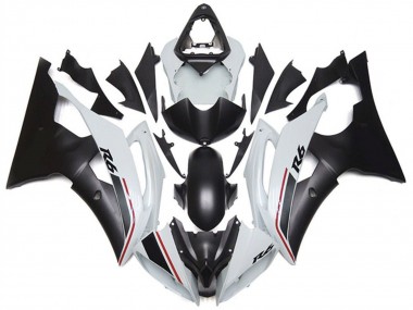 White Matte Black Red 2008-2016 Yamaha YZF R6 Motorcycle Fairing