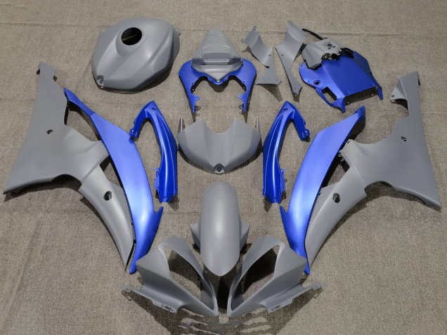 Grey Blue 2008-2016 Yamaha YZF R6 Motorcycle Fairings