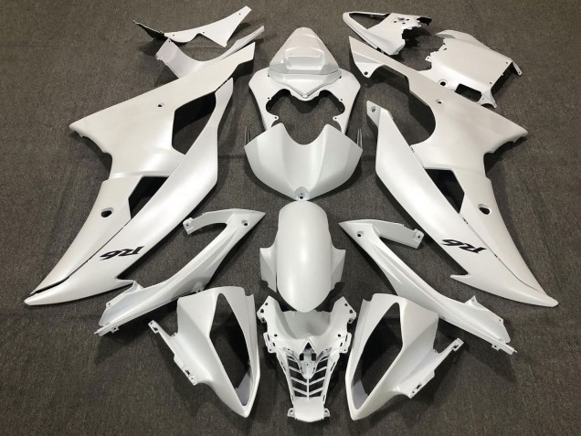 Pearl White 2008-2016 Yamaha YZF R6 Motorcycle Fairings