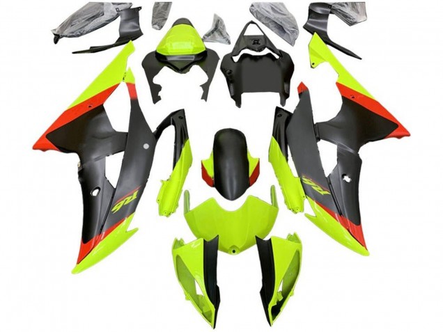 Green Red Matte Black 2008-2016 Yamaha YZF R6 Motorcycle Fairings