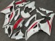 Pearl White Red 2008-2016 Yamaha YZF R6 Bike Fairings