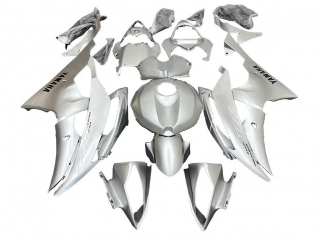 Silver White 2008-2016 Yamaha YZF R6 Motorcycle Fairings