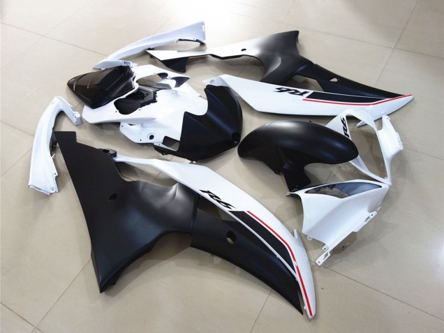 White Matte Black Red 2008-2016 Yamaha YZF R6 Motorcycle Fairings