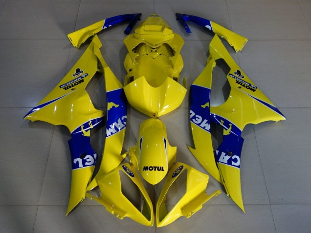 Yellow Blue Camel Motul Michelin 2008-2016 Yamaha YZF R6 Motorcycle Fairings