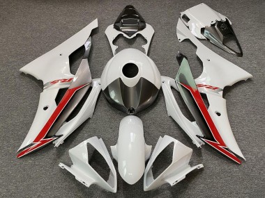Pearl White Red 2008-2016 Yamaha YZF R6 Motorcycle Fairings