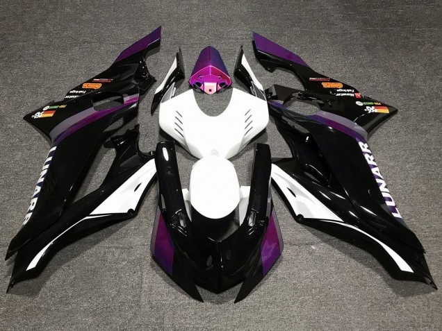 White Purple Glossy Black 2017-2023 Yamaha YZF R6 Motorcycle Fairings