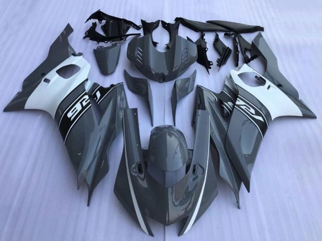 Dark Nardo Grey White Black 2017-2023 Yamaha YZF R6 Motorcycle Fairings