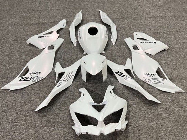 Pearl White Black 2019-2025 Kawasaki ZX4R ZX-4RR Motorcycle Fairings