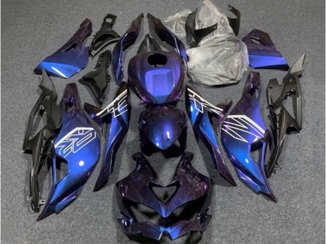 Purple Blue Gradient 2019-2025 Kawasaki ZX4R ZX-4RR Motorcycle Fairings