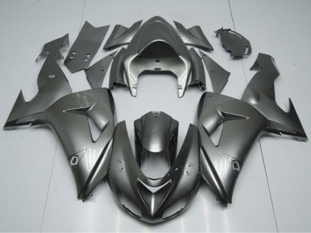 Glossy Grey 2006-2007 Kawasaki ZX10R Motorcycle Fairings