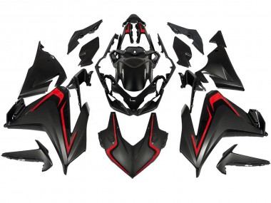 Matte Black Red 2022-2023 Honda CBR500R Motorcycle Fairing