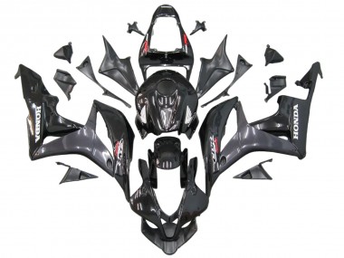 Grey Glossy Black with Decals 2007-2008 Honda CBR600RR Motorcycle Fairings