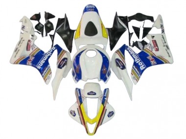 White Blue Yellow Rothmans 2007-2008 Honda CBR600RR Motorcycle Fairings
