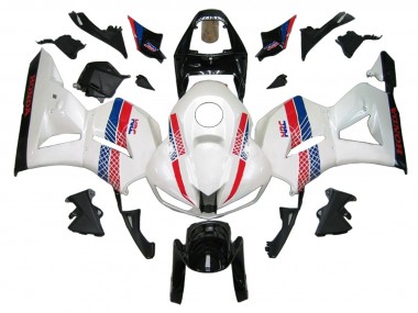 White Red Blue 2013-2023 Honda CBR600RR Motorcycle Fairing Kits
