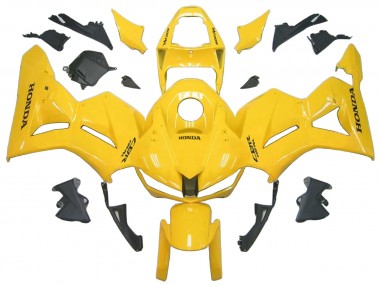 Yellow 2013-2023 Honda CBR600RR Motorcycle Fairings