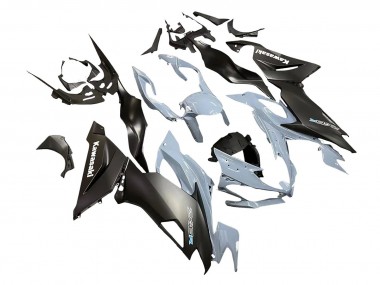 Grey Matte Black 2019-2022 Kawasaki ZX6R Motorcycle Fairings