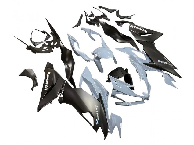 Grey Matte Black 2019-2022 Kawasaki ZX6R Motorcycle Fairings