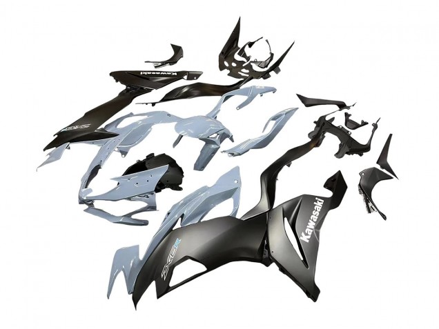 Grey Matte Black 2019-2022 Kawasaki ZX6R Motorcycle Fairings