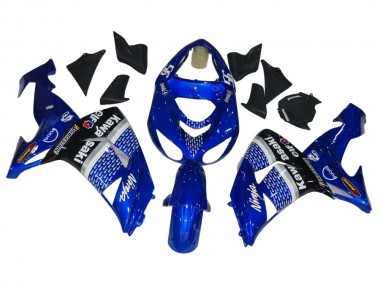 Blue White Black Elf 2006-2007 Kawasaki ZX10R Motorcycle Fairings
