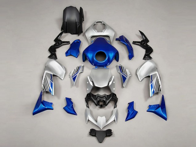 Blue Silver 2020-2024 Kawasaki Z900 Motorcycle Fairings