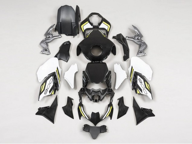 Black White Yellow 2020-2024 Kawasaki Z900 Motorcycle Fairings