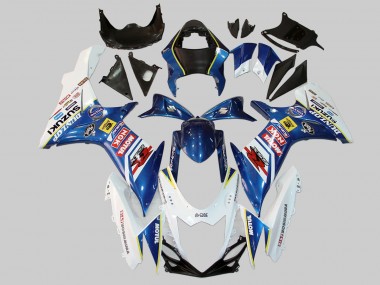 White Blue Red Yellow Motul Dunlop 2011-2024 Suzuki GSXR 600/750 Motorcycle Fairings