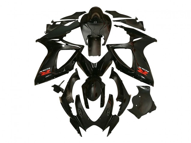 Glossy Black 2006-2007 Suzuki GSXR 600/750 Motorcycle Fairing