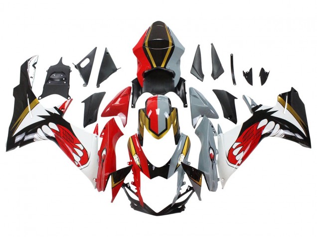 Red Gold Grey Black White Shark 2011-2024 Suzuki GSXR 600/750 Motorcycle Fairings