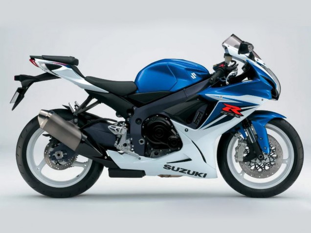 Blue White 2011-2024 Suzuki GSXR 600/750 Motorcycle Fairings