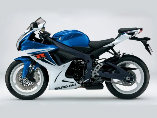 Blue White 2011-2024 Suzuki GSXR 600/750 Motorcycle Fairings