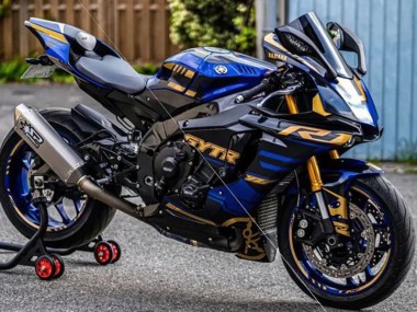 Blue Gold Black 2015-2019 Yamaha YZF R1 Motorcycle Fairings