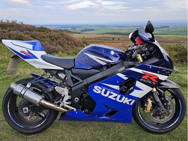 Blue White Red 2004-2005 Suzuki GSXR 600 Motorcycle Fairings