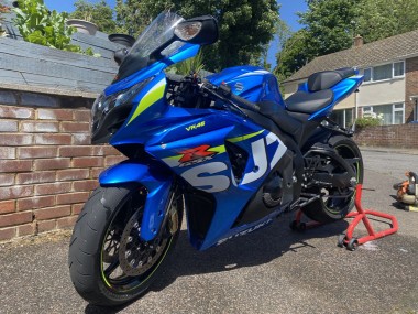 Blue Green White 2009-2016 Suzuki GSXR 1000 Motorcycle Fairings