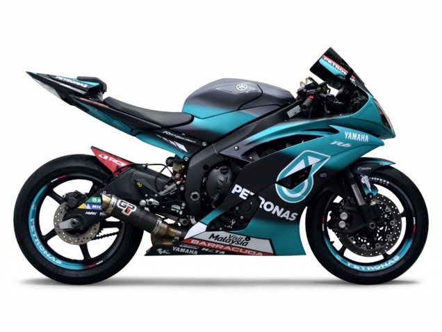 Light Green White Black Petronas 2008-2016 Yamaha YZF R6 Motorcycle Fairings