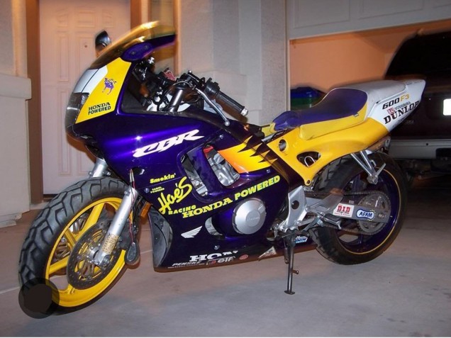 Yellow Silver Blue 1995-1996 Honda CBR600 F3 Motorcycle Fairings