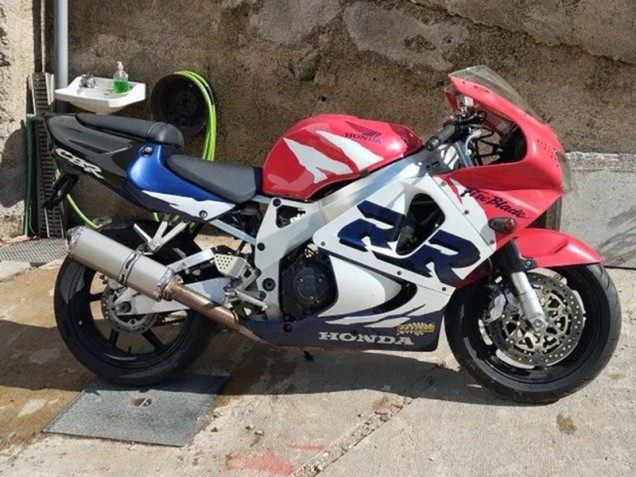White Red Blue 1998-1999 Honda CBR900RR 919 Motorcycle Fairing Kits
