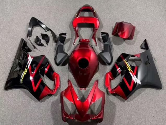 Candy Red Black 2001-2003 Honda CBR600 F4i Motorcycle Fairings